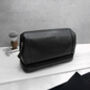 Personalised Men's Leather Initial Wash Bag, thumbnail 3 of 8