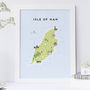 Map Of The Isle Of Man Print, thumbnail 1 of 2