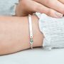 Personalised Colette Bar And Birthstone Bracelet, thumbnail 4 of 12