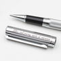 Personalised Textured Rhodium Rollerball Pen, thumbnail 3 of 6