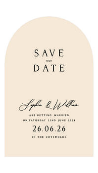 Arch Digital Wedding Evite Or Printable Invitation, 4 of 8