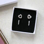 Heart And Huggie Hoops Earring Gift Set, thumbnail 1 of 4