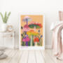 Forest Mushroom Art Print, thumbnail 4 of 4