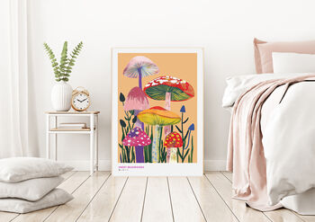 Forest Mushroom Art Print, 4 of 4