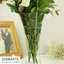 Personalised Engagement Hand Cut Diamente Heart Vase, thumbnail 2 of 4