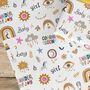 Baby Shower Gift Wrapping Paper Roll Or Folded, thumbnail 2 of 3