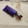 Leather Glasses Case, Hand Tie Dyed, thumbnail 8 of 8