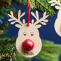 Reindeer Decoration And Bag Of Chocolate Noses, thumbnail 3 of 6