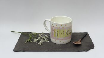 Blue Tit Song Bone China Mug, 4 of 9