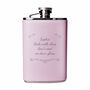Ornate Pink Hip Flask – Personalised Christmas Gift, thumbnail 5 of 5