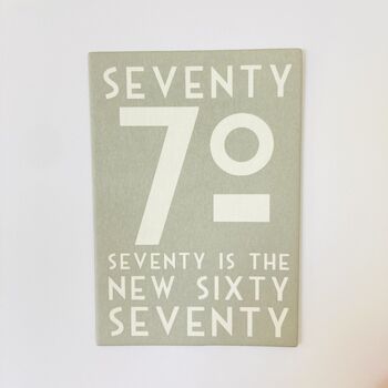 70th Birthday Card ~ Handmade, 2 of 2