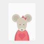 Pink Heart Mouse Art Print, thumbnail 4 of 6