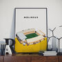 Molineux Stadium Wolves Football Poster, thumbnail 1 of 4