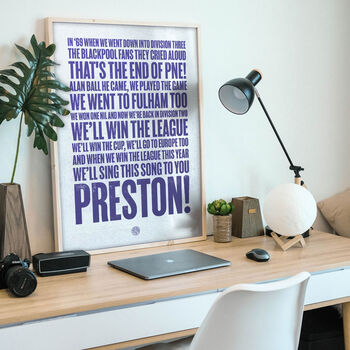 Preston North End 'In 69' Football Song Print, 2 of 3