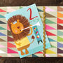 Lion 2nd Birthday Card, thumbnail 1 of 5