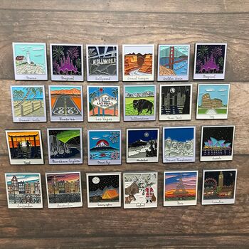 Photograph Travel Inspired Enamel Pin Selection, 7 of 9