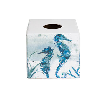 Tissue Box Cover Wooden Seahorse, 2 of 4