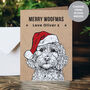 Dog Christmas Cards Pack Personalised, thumbnail 1 of 7