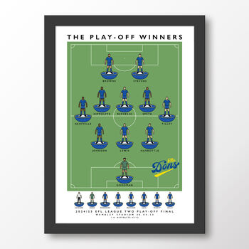Afc Wimbledon The Play Off Winners 2025 Poster, 6 of 6