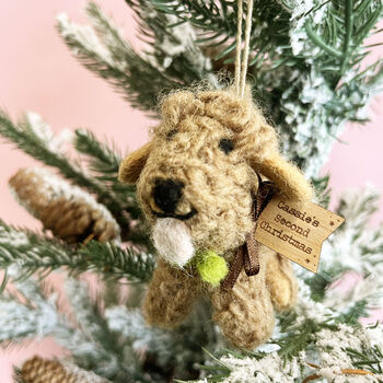 Personalised Cockapoo Christmas Tree Decoration, 4 of 4