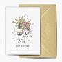 Just Married Seed Embedded Card, thumbnail 1 of 3