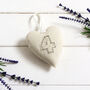 Personalised 2nd Cotton Or Any Anniversary Hanging Heart Gift, thumbnail 8 of 11