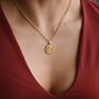 Eye Of Horus Necklace 18 K Gold Egyptian Jewelry Gift, thumbnail 1 of 6