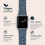 Blue Polka Dot Vegan Leather Apple Watch Band, thumbnail 2 of 6