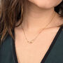 Interlocking Paperclip Infinity Gold Plated Necklace, thumbnail 2 of 4