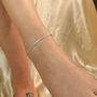 Pure Silver Slim Chain Silver Indian Payal Anklet, thumbnail 3 of 8