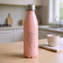 Personalised Floral Pink Insulated Bottle, thumbnail 1 of 7