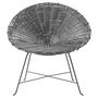 Braided Chair In Grey Rattan, thumbnail 1 of 1