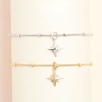 Star Bracelet In Silver Or 18ct Gold Vermeil, 2 of 4