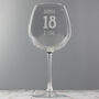 Big Age Milestone Bottle Of Wine Glass, thumbnail 5 of 6