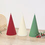 Colourful Christmas Tree Candle Colourful Festive Decor, thumbnail 2 of 10