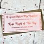 Personalised Gold Foil 'Date Night' Gift Voucher, thumbnail 2 of 4