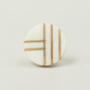 G Decor Estella Marble With Brass Round Pull Knobs, thumbnail 4 of 7