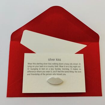 Thinking Of You Blank Card With Sterling Silver Keepsake, 5 of 5