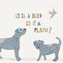 Dog And Bird Children's Birthday Card, thumbnail 2 of 2