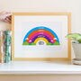 Personalised Family Print Rainbow Design, thumbnail 4 of 7