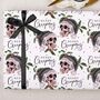 Three Sheets Of Gothic Santa Skull And Hearts Christmas Wrapping Paper, thumbnail 2 of 2