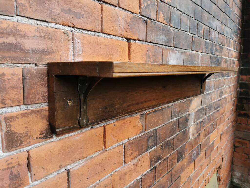 Reclaimed Wooden Utility Wall Shelf By WOODS VINTAGE HOME INTERIORS