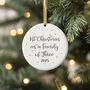 Personalised First Christmas As A Family Of Bauble, thumbnail 1 of 6