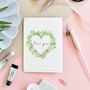 Floral “Love You” Valentine's Card, thumbnail 1 of 5