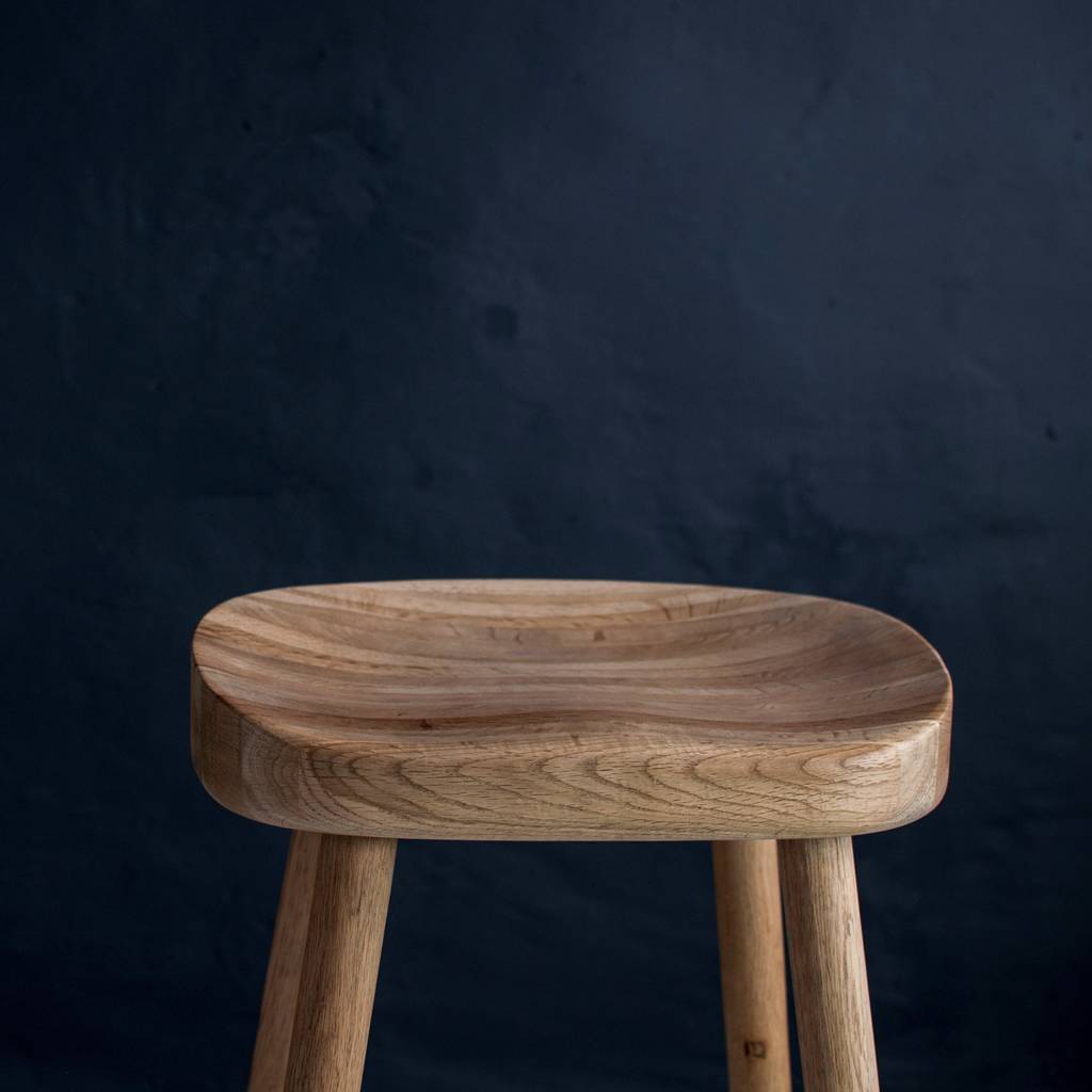 Weathered Oak Bar Stool By Eastburn 2806