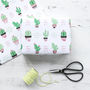 Personalised Cactus Christmas Wrapping Paper, thumbnail 1 of 3