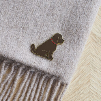 Cockapoo / Labradoodle Christmas Dog Pin, 8 of 9