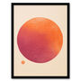 Orange Sun Simple Abstract Modern Wall Art Print, thumbnail 5 of 6