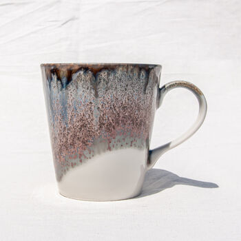 Brown V Shaped Handmade Porcelain Mug, 2 of 8