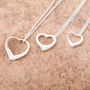 Simple Heart Sterling Silver Necklace, thumbnail 2 of 4